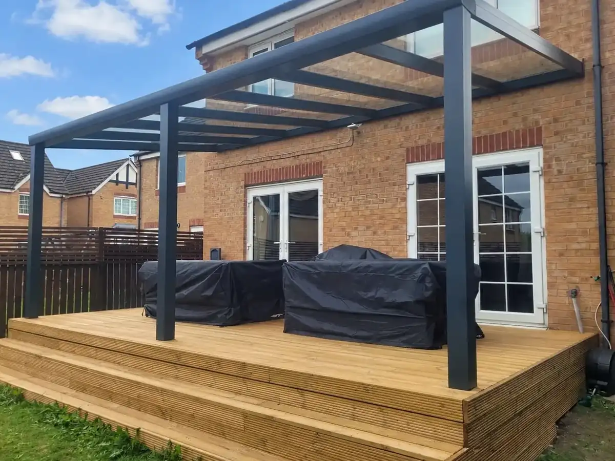 Glass veranda in Bradford, West Yorkshire