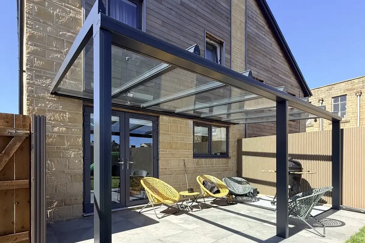 Glass veranda in Burnley, Lancashire