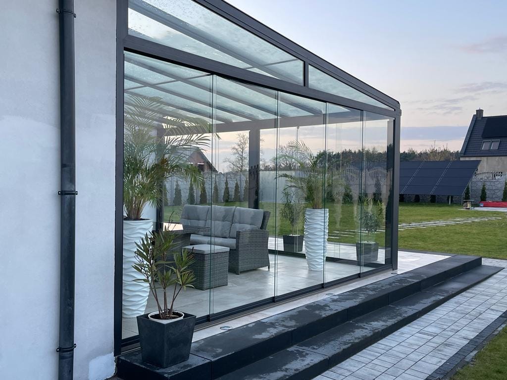 Glass room bright view