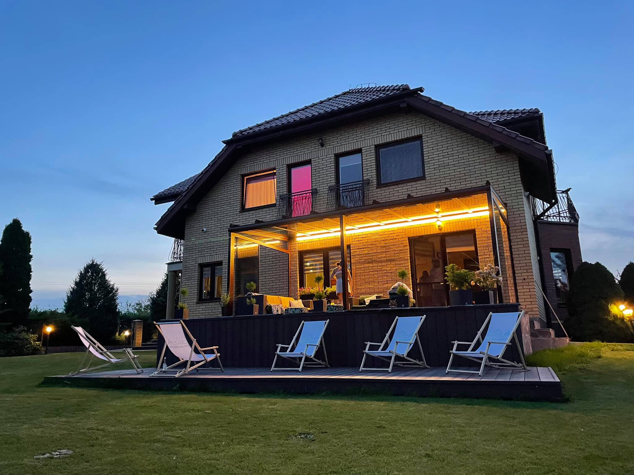 LED lighting in veranda