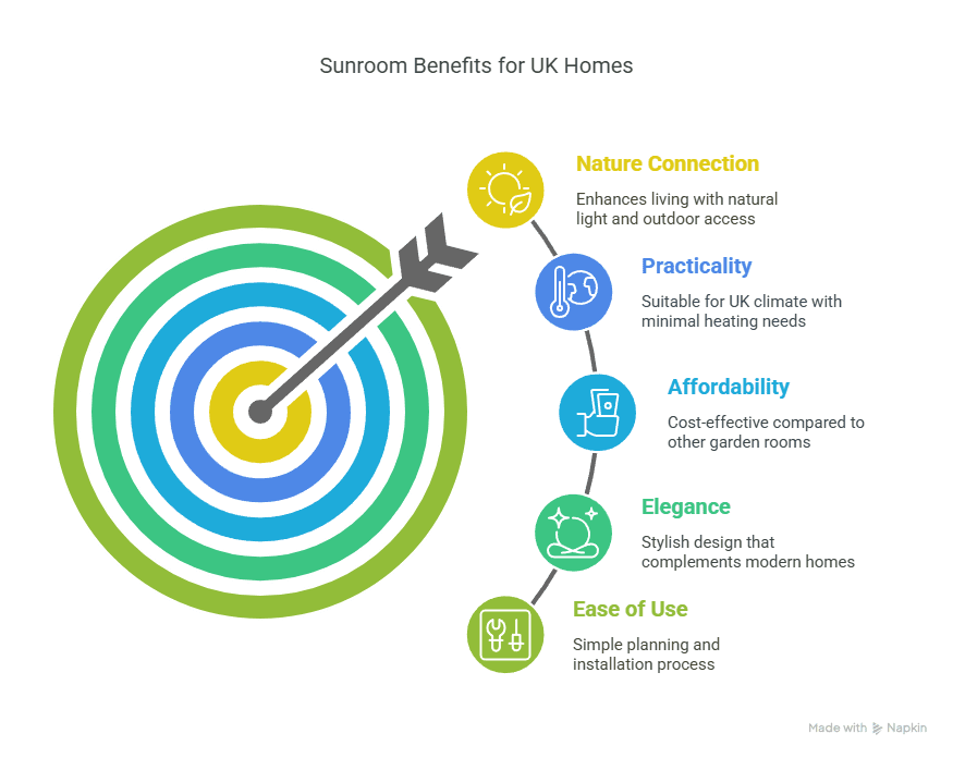 Sunrooms benefits infographic